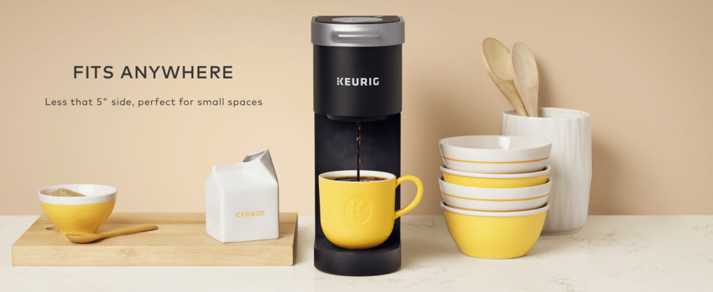 Keurig K-Mini Single Serve K-Cup Pod Coffee Maker, 6 to 12oz Brew size, with Cord Storage, Perfect for Small Spaces, Dusty Rose
